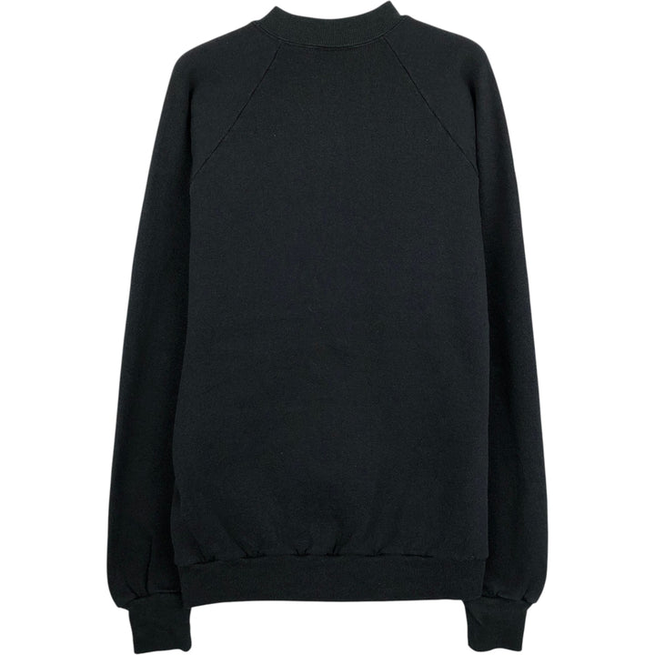 90'S Jerzees Plain Blank Sweatshirt Trainer Made in USA Men's Size L Vintage cotton black type Vintage Second Hand