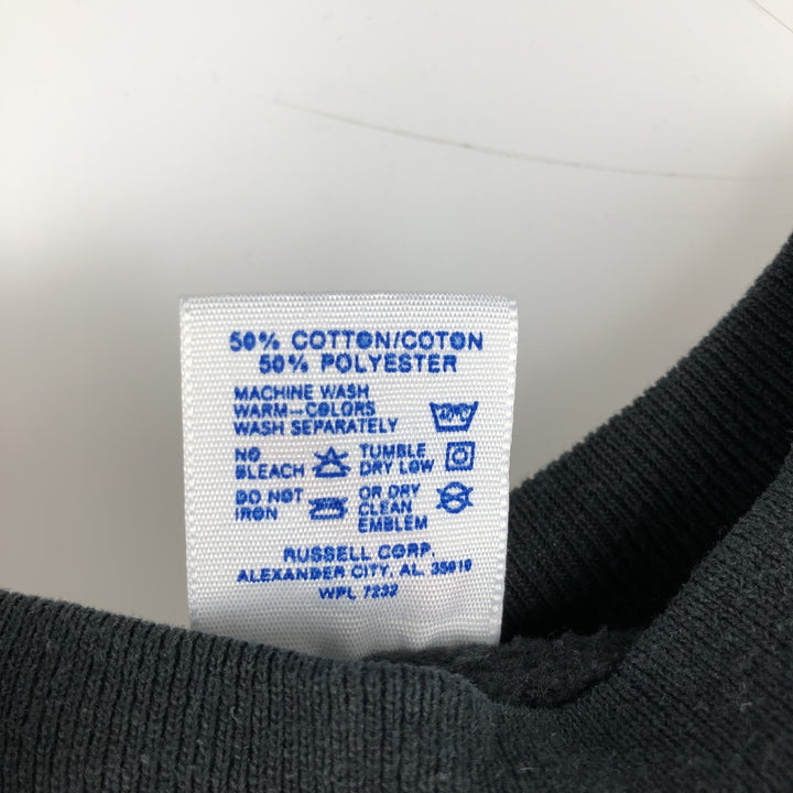 90'S Jerzees Plain Blank Sweatshirt Trainer Made in USA Men's Size L Vintage cotton black type Vintage Second Hand