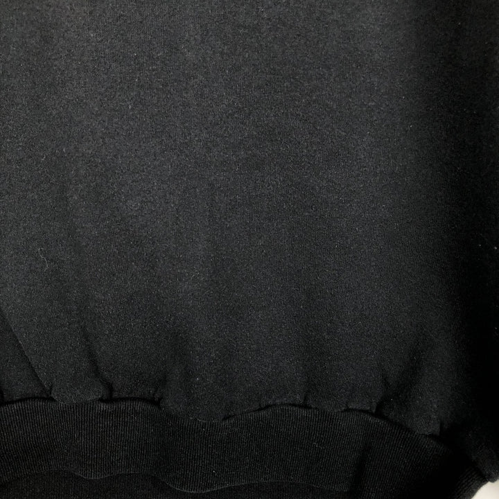 90'S Jerzees Plain Blank Sweatshirt Trainer Made in USA Men's Size L Vintage cotton black type Vintage Second Hand