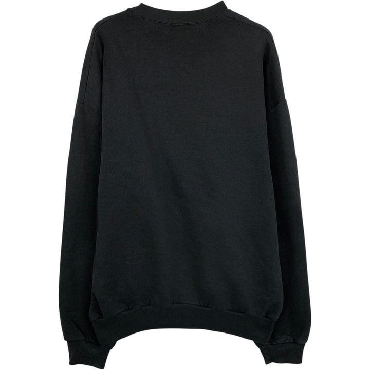 90'S Jerzees Plain Blank Sweatshirt Trainer Made in USA Men's XL Vintage cotton black type Vintage Second Hand