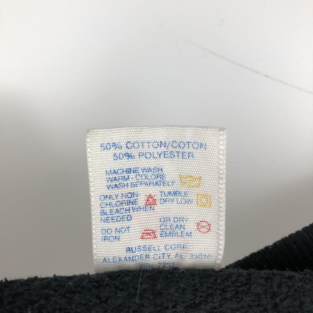90'S Jerzees Plain Blank Sweatshirt Trainer Made in USA Men's XL Vintage cotton black type Vintage Second Hand