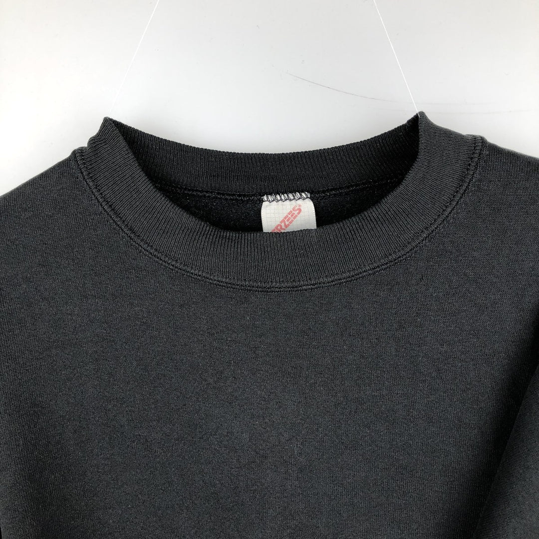 90'S Jerzees Plain Blank Sweatshirt Trainer Made in USA Men's XL Vintage cotton black type Vintage Second Hand