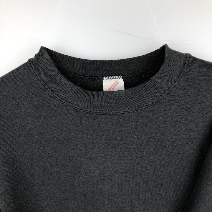 90'S Jerzees Plain Blank Sweatshirt Trainer Made in USA Men's XL Vintage cotton black type Vintage Second Hand