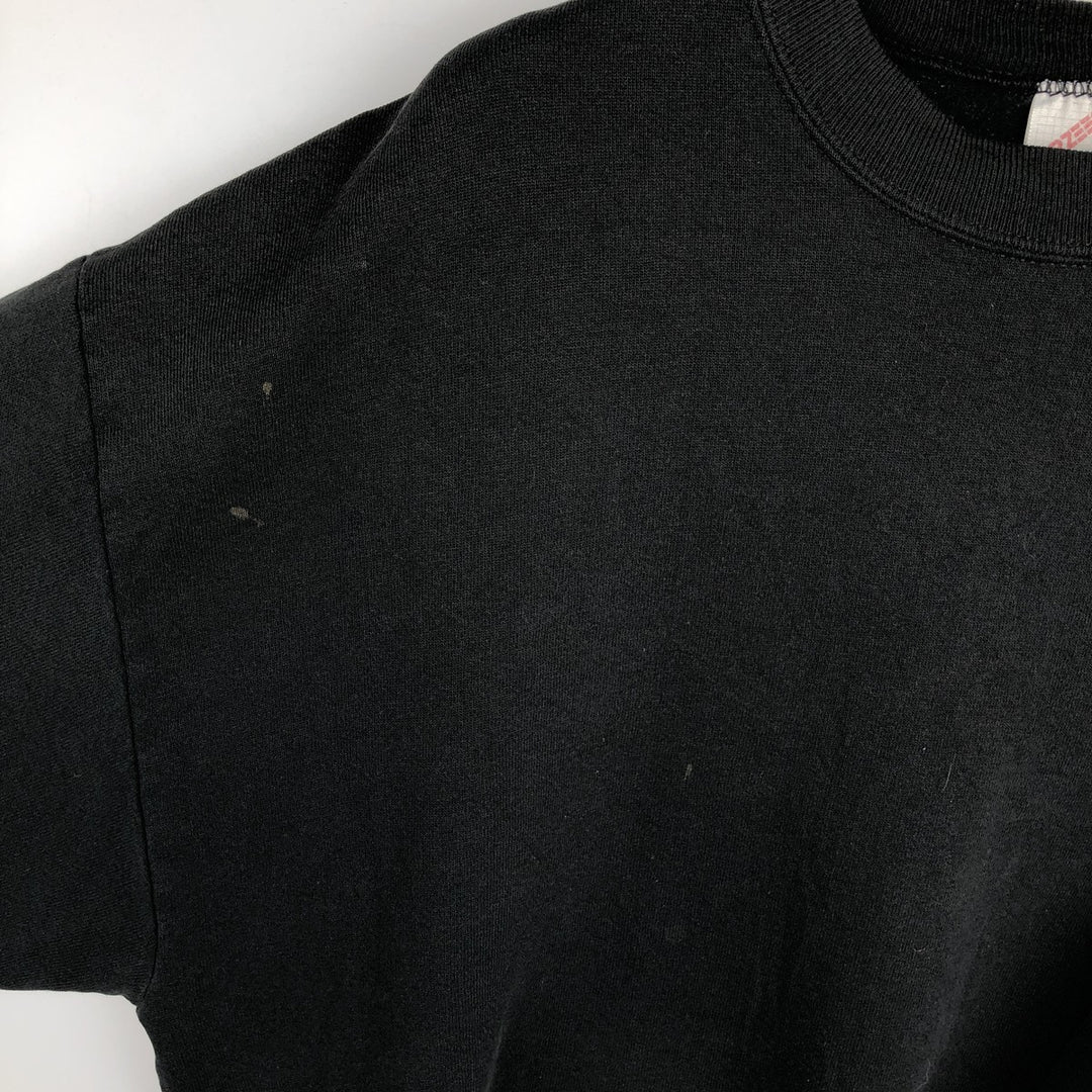 90'S Jerzees Plain Blank Sweatshirt Trainer Made in USA Men's XL Vintage cotton black type Vintage Second Hand