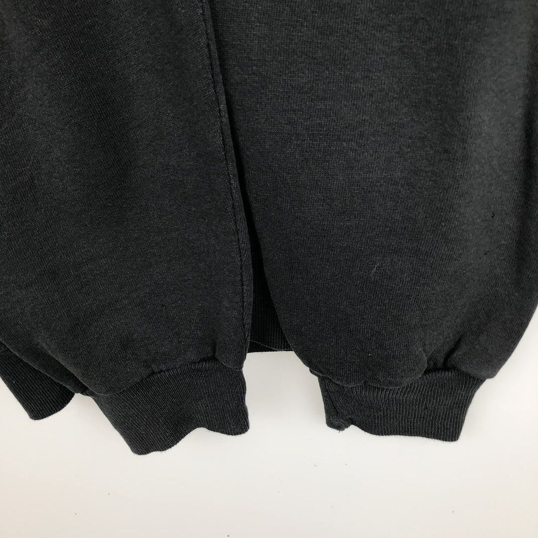 90'S Jerzees Plain Blank Sweatshirt Trainer Made in USA Men's XL Vintage cotton black type Vintage Second Hand