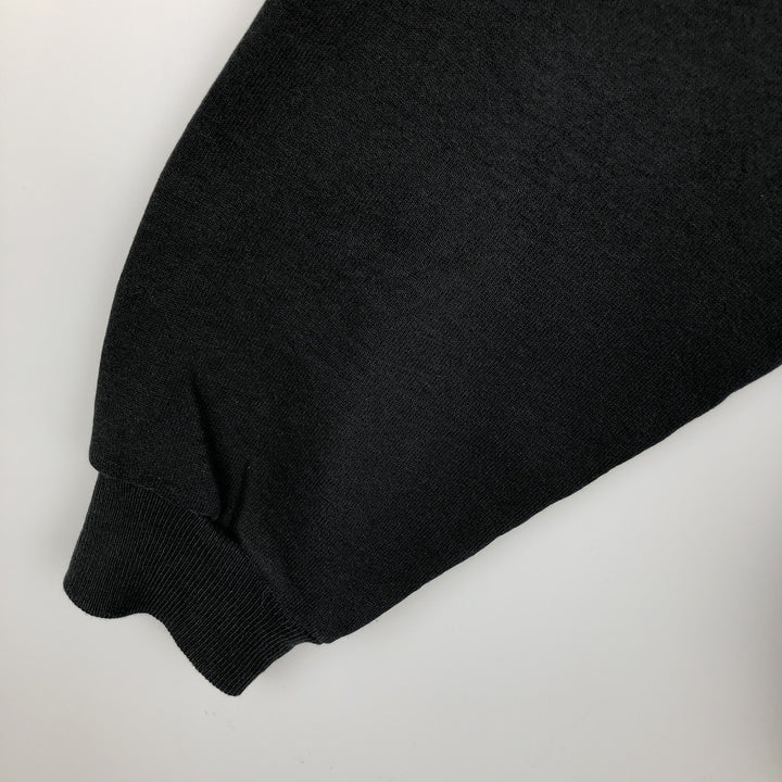 90'S Jerzees Plain Blank Sweatshirt Trainer Made in USA Men's XL Vintage cotton black type Vintage Second Hand