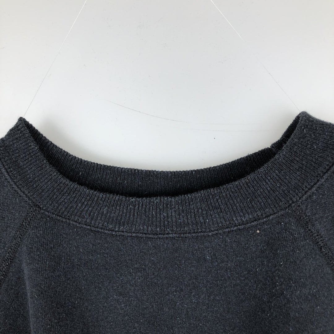 Vintage 90'S Hanes SPORT plain blank sweatshirt, made in the USA, men's size XL cotton black type Vintage Second Hand