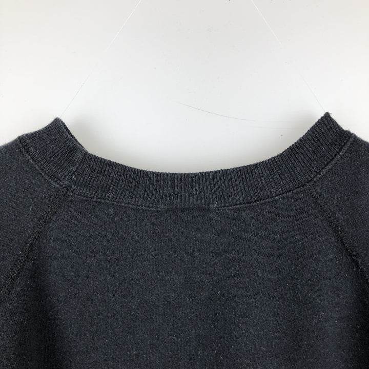 Vintage 90'S Hanes SPORT plain blank sweatshirt, made in the USA, men's size XL cotton black type Vintage Second Hand