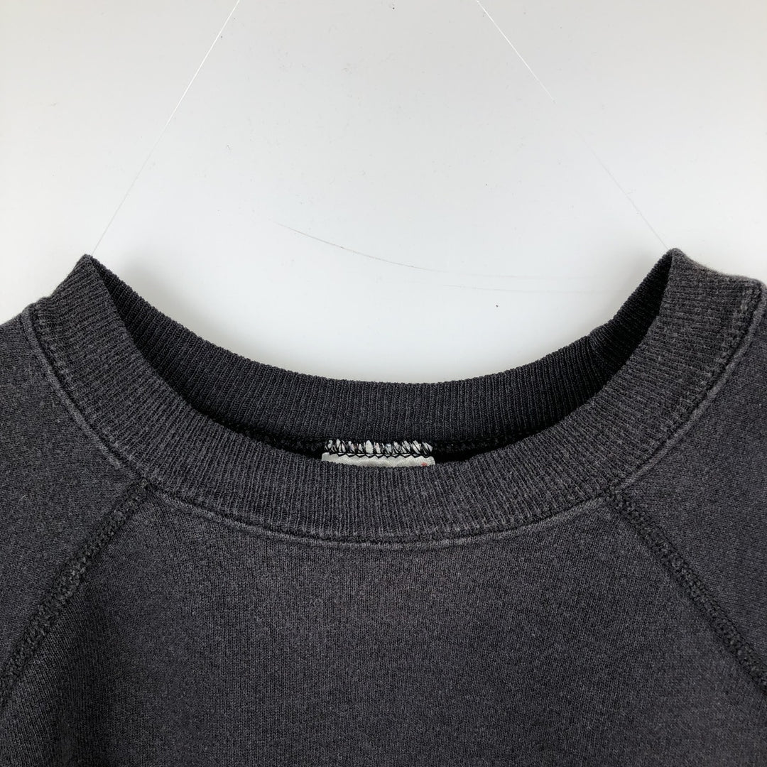 Vintage 90'S Hanes ACTIVEWEAR plain blank sweatshirt, made in the USA, men's size XL cotton black type Vintage Second Hand
