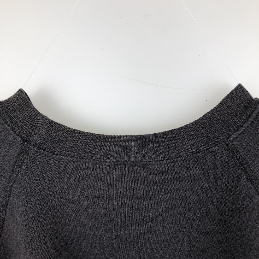 Vintage 90'S Hanes ACTIVEWEAR plain blank sweatshirt, made in the USA, men's size XL cotton black type Vintage Second Hand