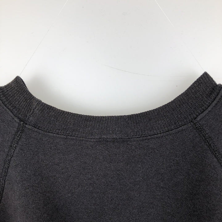 Vintage 90'S Hanes ACTIVEWEAR plain blank sweatshirt, made in the USA, men's size XL cotton black type Vintage Second Hand
