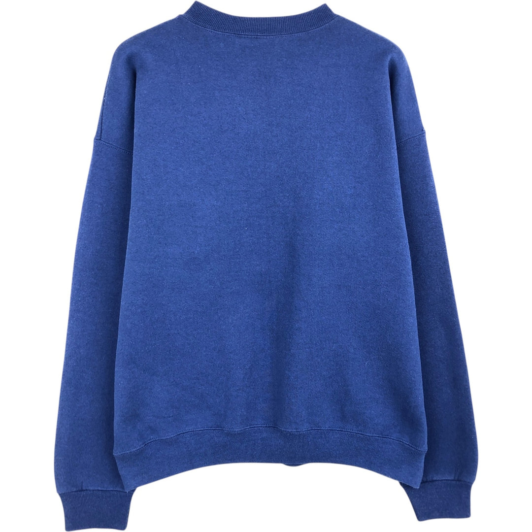 Vintage 90'S Lee Heavyweight Blank Sweatshirt, Made in USA, Men's Size L cotton blue type Vintage Second Hand