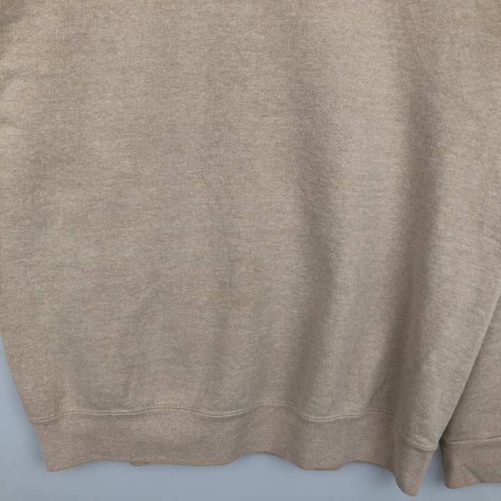 90'S Oneita Power-Sweats plain blank sweatshirt, made in the USA, men's size L, vintage polyester Beige type Vintage Second Hand