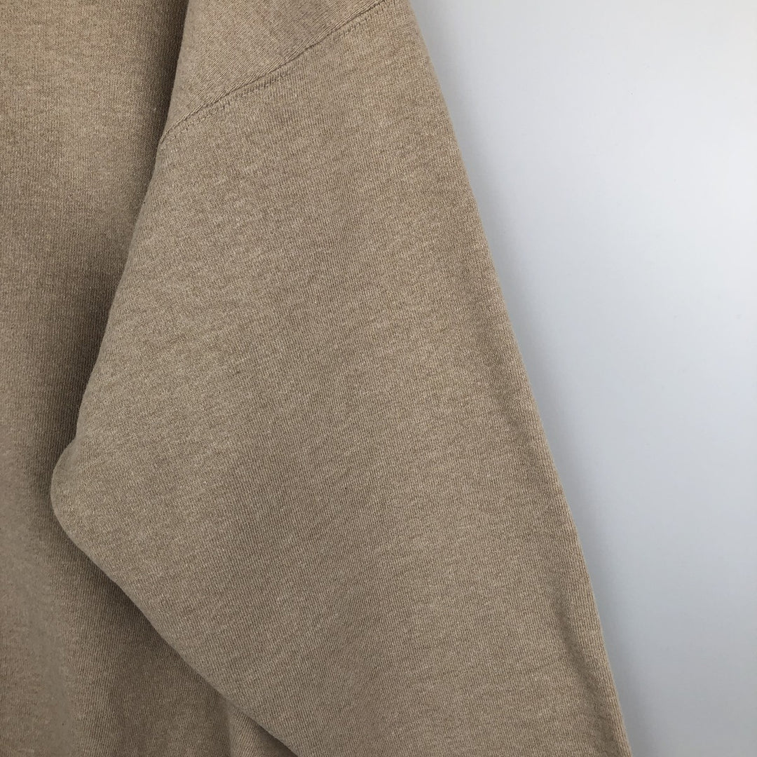 90'S Oneita Power-Sweats plain blank sweatshirt, made in the USA, men's size L, vintage polyester Beige type Vintage Second Hand