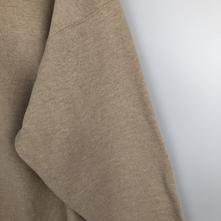 90'S Oneita Power-Sweats plain blank sweatshirt, made in the USA, men's size L, vintage polyester Beige type Vintage Second Hand