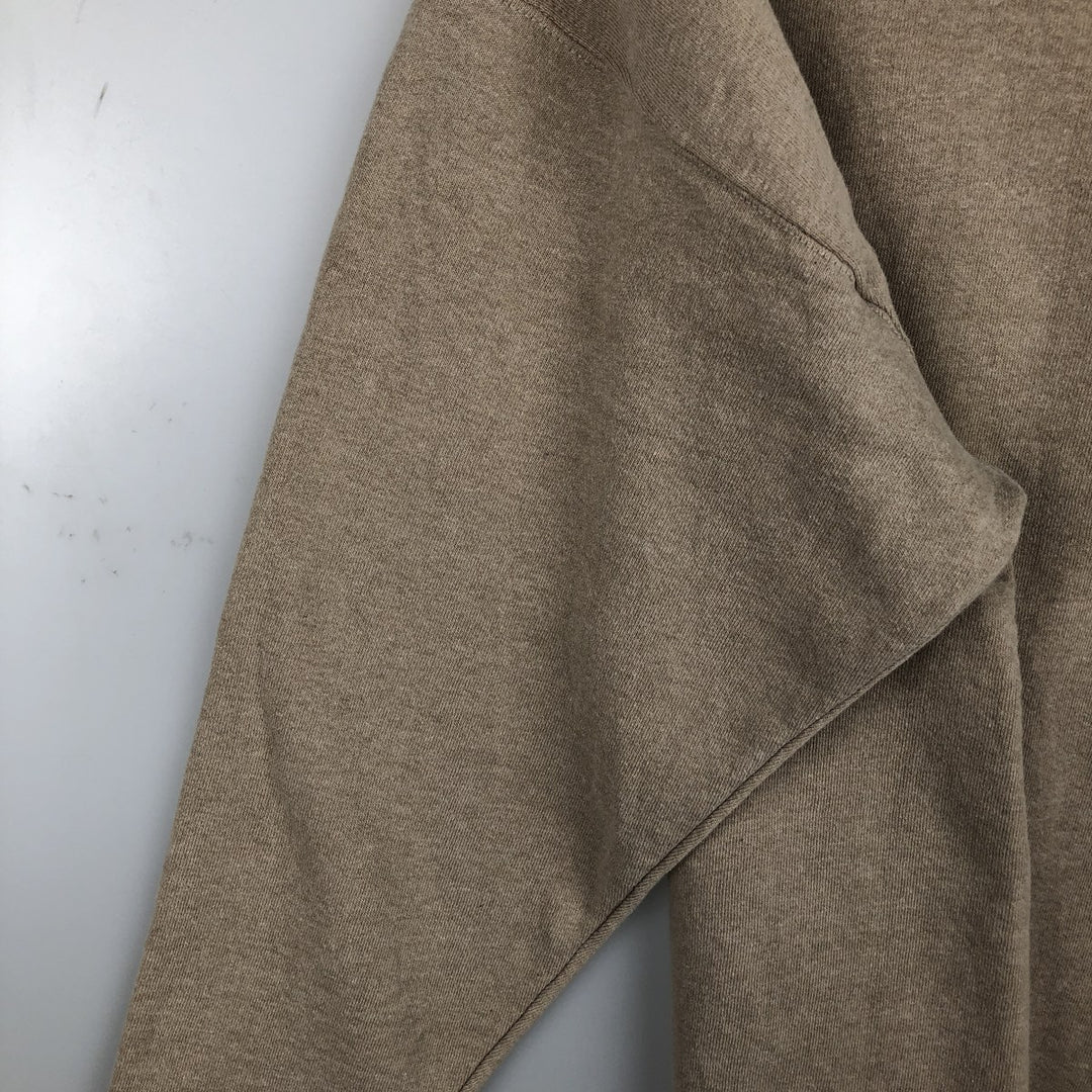 90'S Oneita Power-Sweats plain blank sweatshirt, made in the USA, men's size L, vintage polyester Beige type Vintage Second Hand