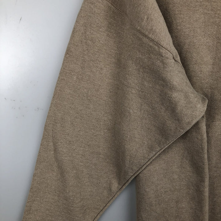 90'S Oneita Power-Sweats plain blank sweatshirt, made in the USA, men's size L, vintage polyester Beige type Vintage Second Hand