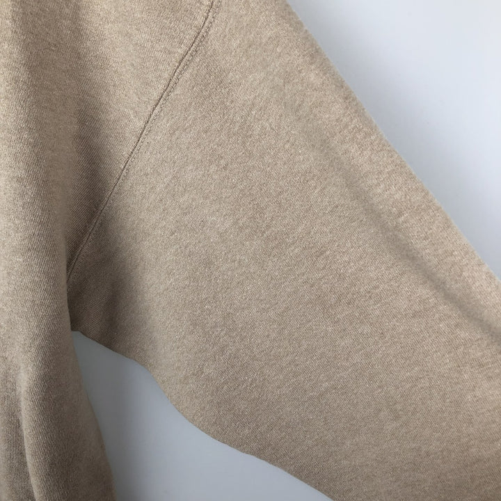 90'S Oneita Power-Sweats plain blank sweatshirt, made in the USA, men's size L, vintage polyester Beige type Vintage Second Hand