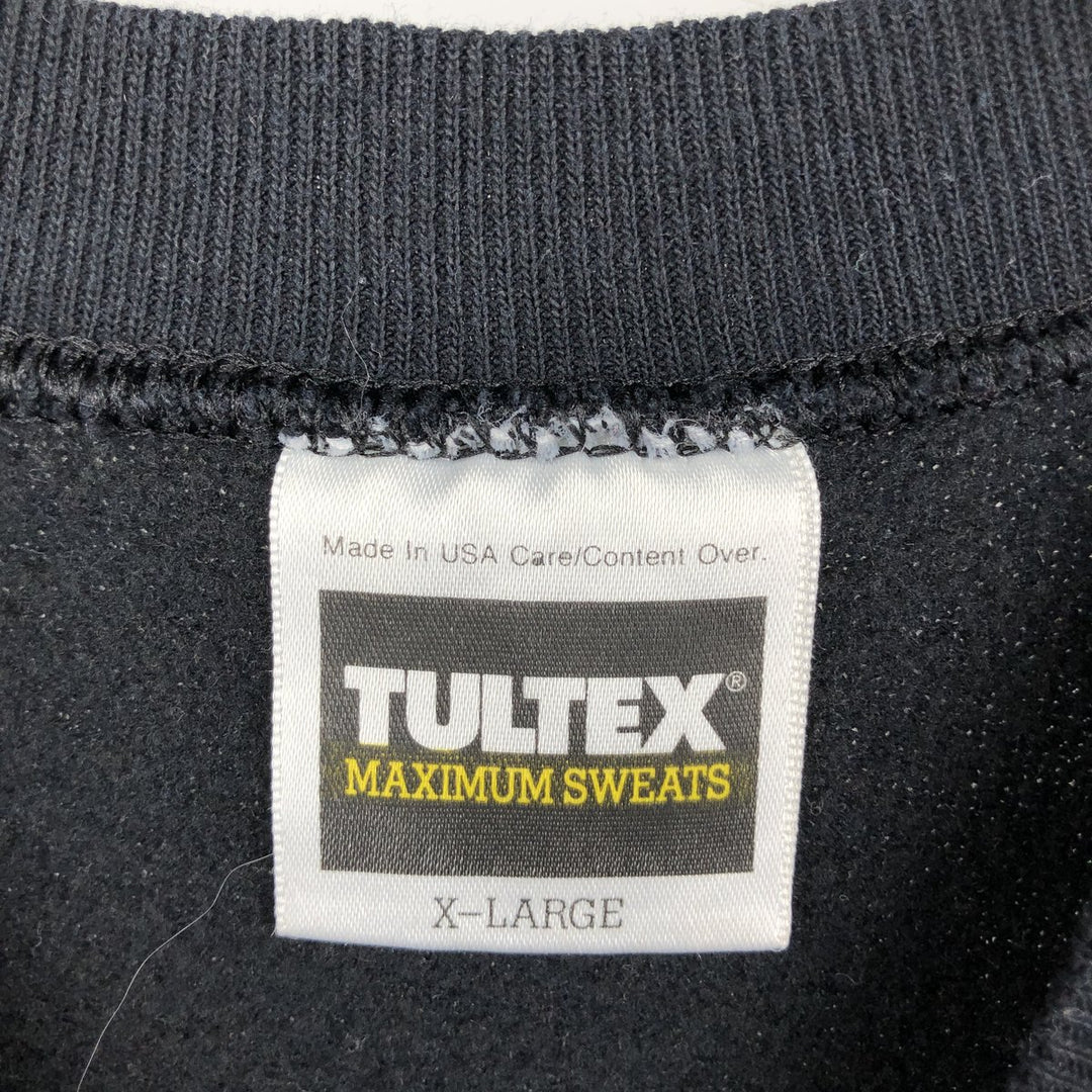 Vintage 90'S Tultex Maximum Sweats, plain, blank sweatshirt, made in the USA, men's size XL. cotton black type Vintage Second Hand