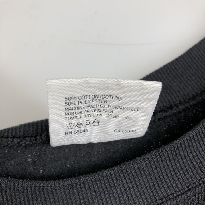 90'S TULTEX Plain Blank Sweatshirt, Made in USA, Men's XXL equivalent, Vintage cotton black type Vintage Second Hand