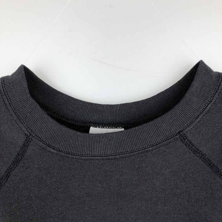90'S TULTEX Plain Blank Sweatshirt, Made in USA, Men's XXL equivalent, Vintage cotton black type Vintage Second Hand