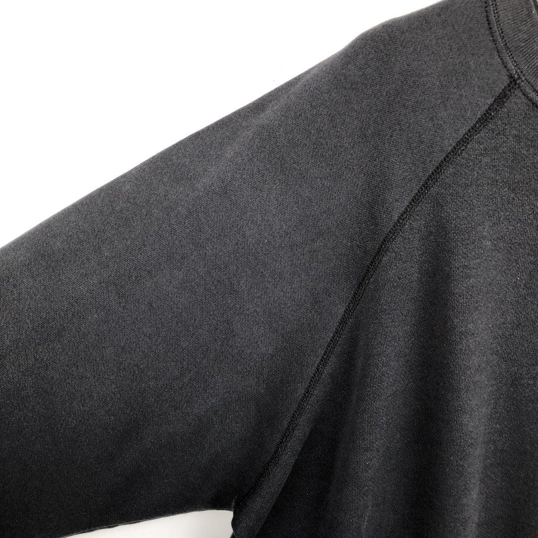 90'S TULTEX Plain Blank Sweatshirt, Made in USA, Men's XXL equivalent, Vintage cotton black type Vintage Second Hand