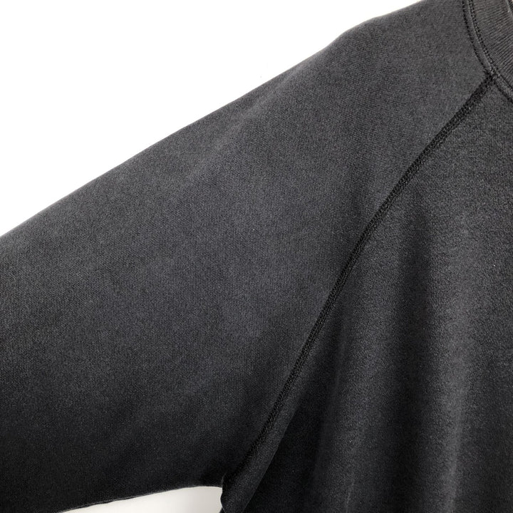 90'S TULTEX Plain Blank Sweatshirt, Made in USA, Men's XXL equivalent, Vintage cotton black type Vintage Second Hand