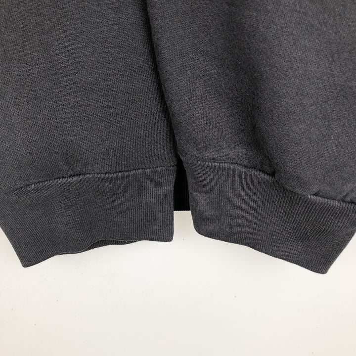 90'S TULTEX Plain Blank Sweatshirt, Made in USA, Men's XXL equivalent, Vintage cotton black type Vintage Second Hand