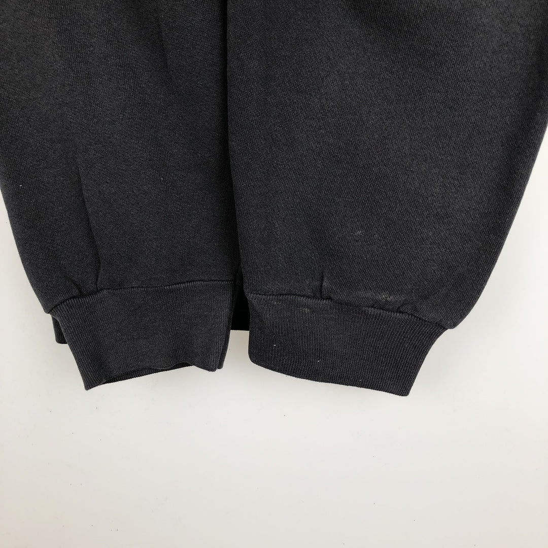 90'S TULTEX Plain Blank Sweatshirt, Made in USA, Men's XXL equivalent, Vintage cotton black type Vintage Second Hand