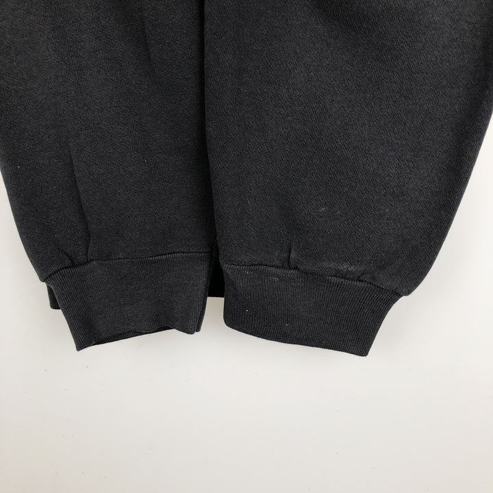 90'S TULTEX Plain Blank Sweatshirt, Made in USA, Men's XXL equivalent, Vintage cotton black type Vintage Second Hand