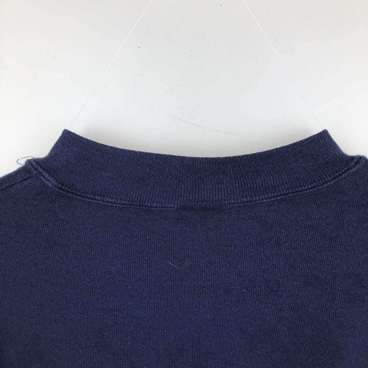 90'S Jerzees Plain Blank Sweatshirt Trainer Made in USA Men's XL Vintage cotton navy blue type Vintage Second Hand