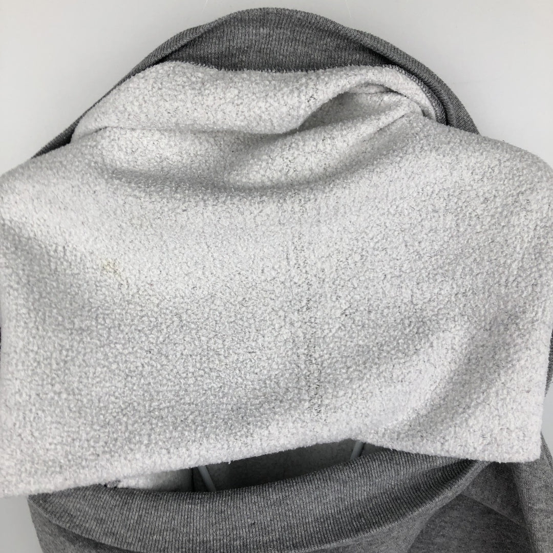Vintage Jerzees plain blank sweatshirt, made in the USA, men's size L polyester gray type Vintage Second Hand