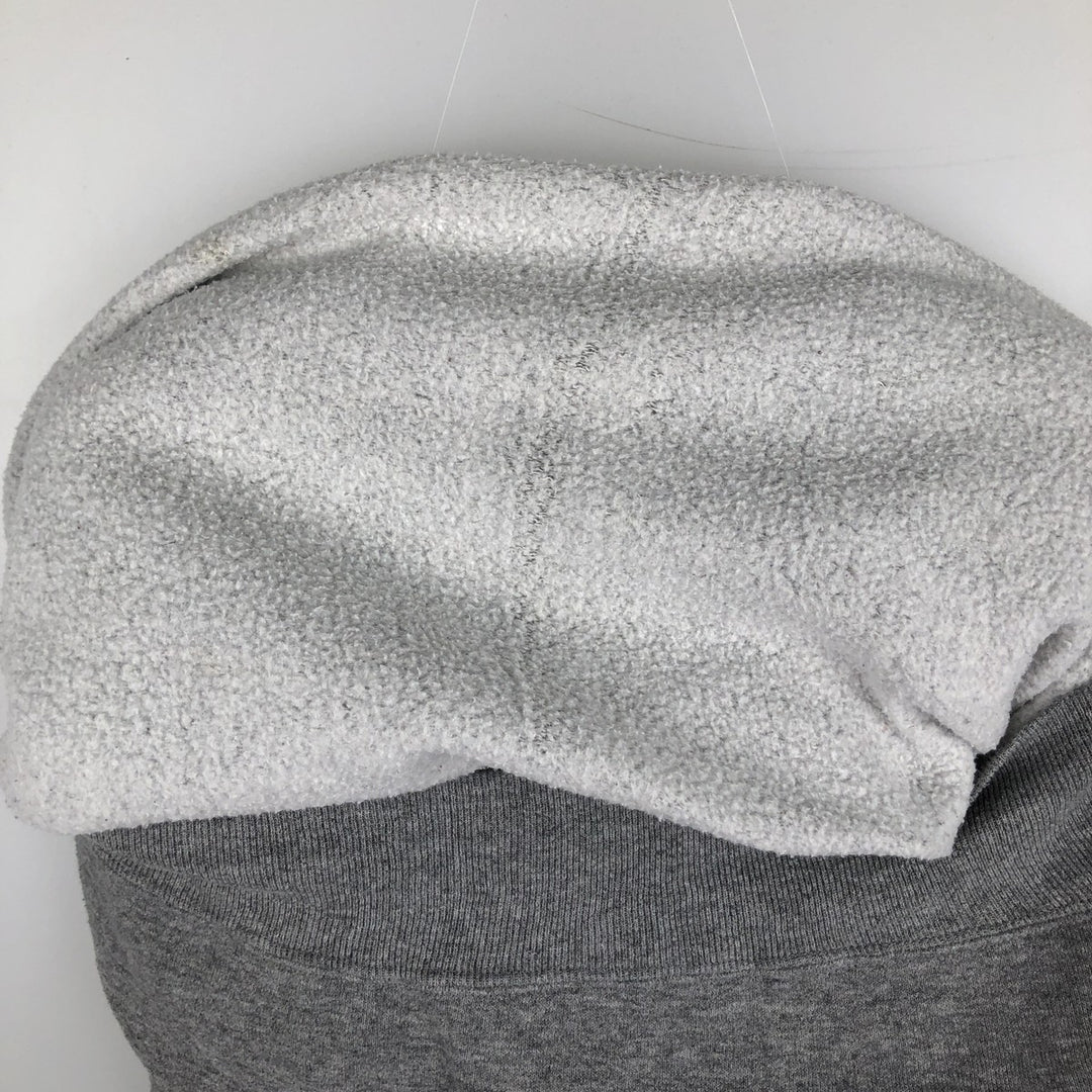 Vintage Jerzees plain blank sweatshirt, made in the USA, men's size L polyester gray type Vintage Second Hand