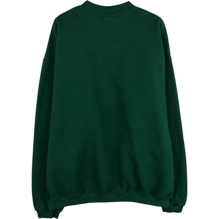 90'S Lee Henley Neck Plain Blank Sweatshirt, Made in USA, Men's XL equivalent, Vintage cotton green type Vintage Second Hand