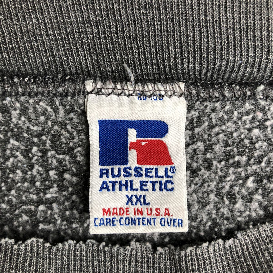 90'S Russell plain blank sweatshirt, sweatshirt, made in USA, men's XXL, vintage cotton gray type Vintage Second Hand