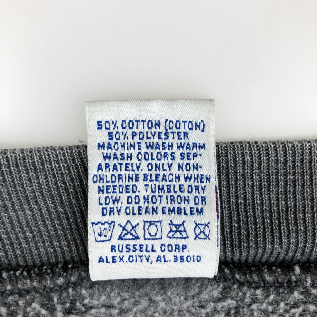 90'S Russell plain blank sweatshirt, sweatshirt, made in USA, men's XXL, vintage cotton gray type Vintage Second Hand