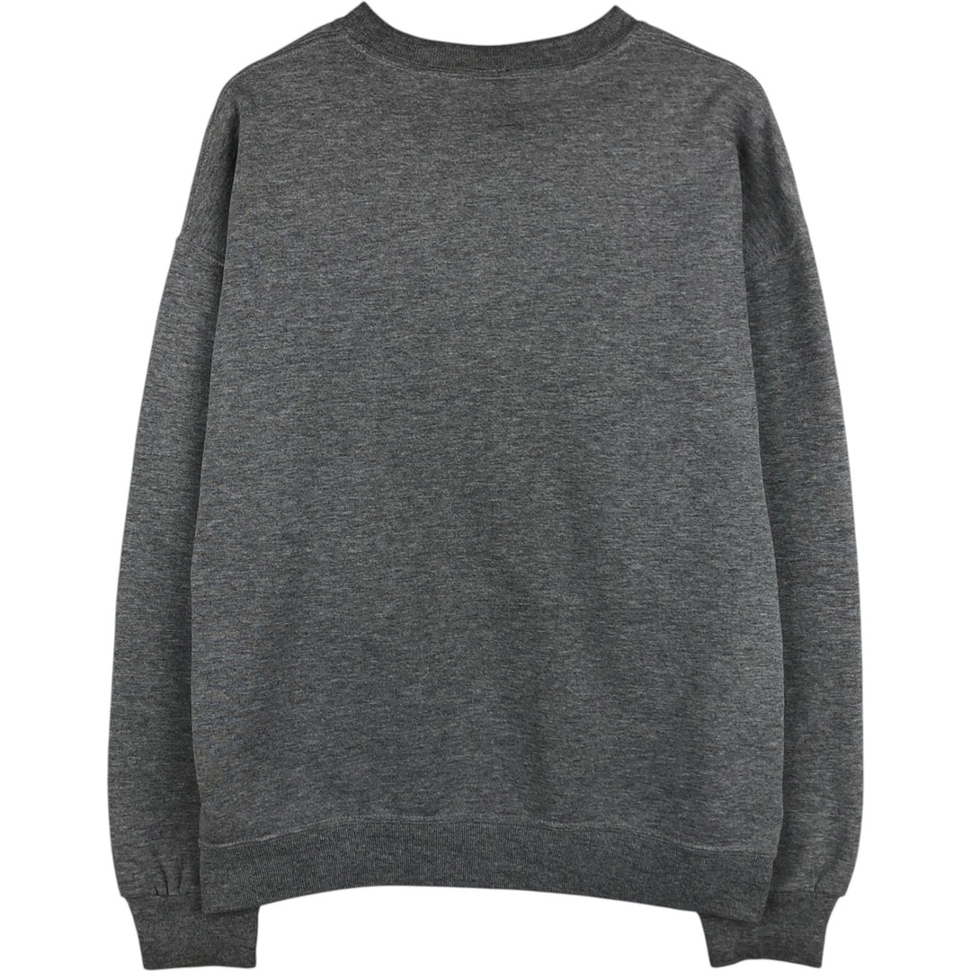 Russell Blank Sweatshirt (Men's Size L equivalent) with Front V-gusset polyester gray type Vintage Second Hand