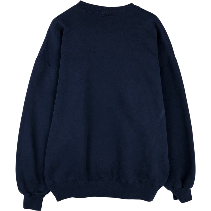 Vintage 90'S Russell ATHLETIC blank sweatshirt, made in the USA, men's size XL. cotton navy blue type Vintage Second Hand