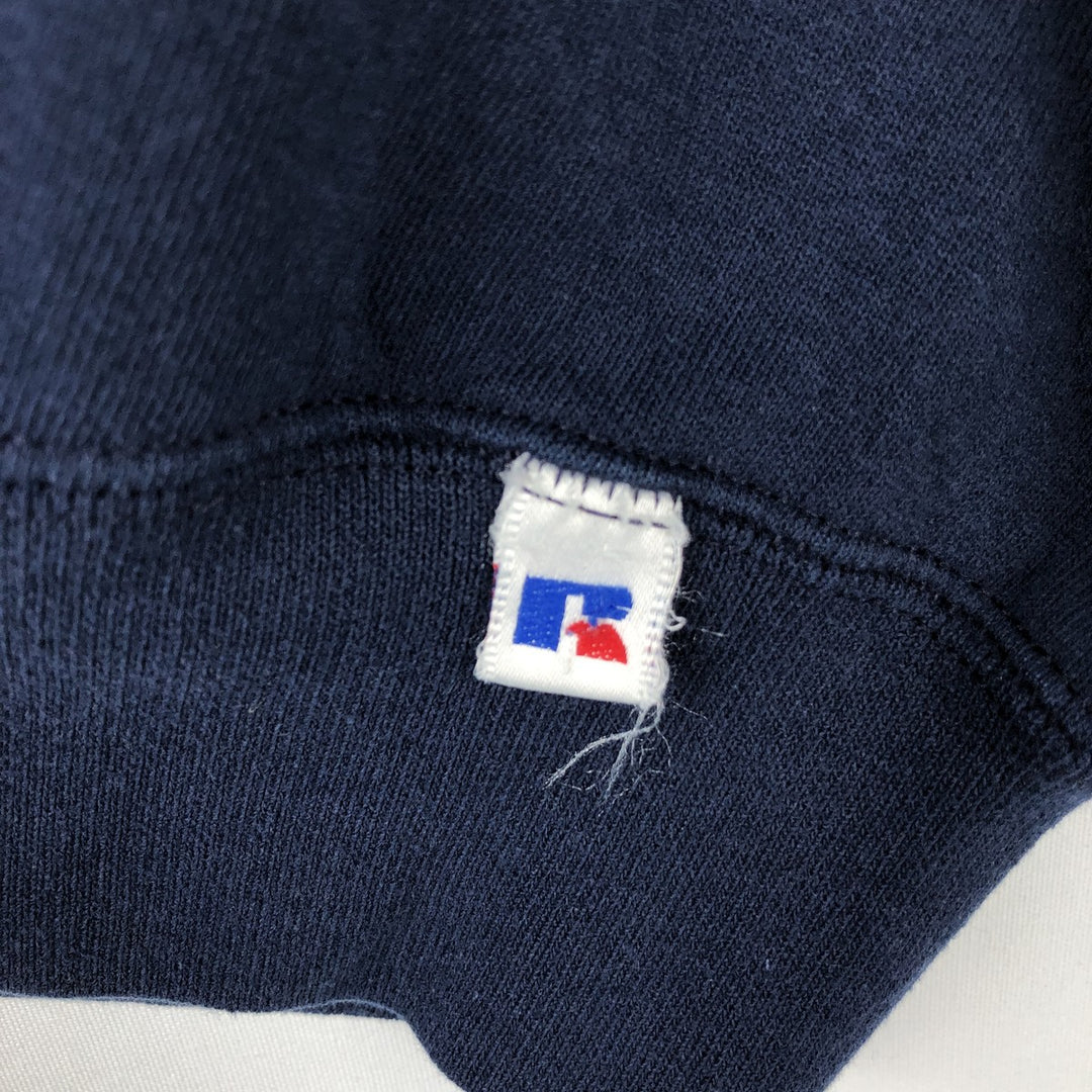 Vintage 90'S Russell ATHLETIC blank sweatshirt, made in the USA, men's size XL. cotton navy blue type Vintage Second Hand