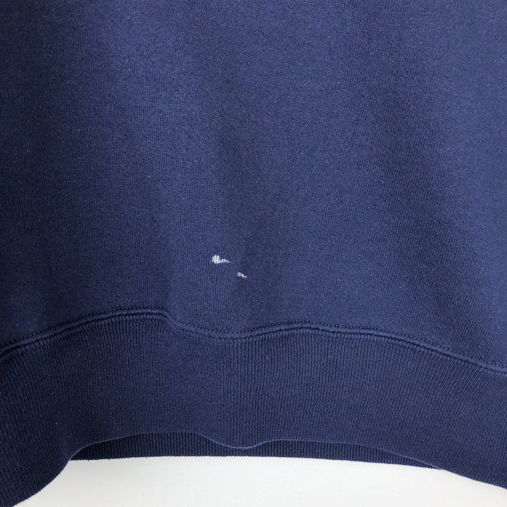 Vintage 90'S Russell ATHLETIC blank sweatshirt, made in the USA, men's size XL. cotton navy blue type Vintage Second Hand