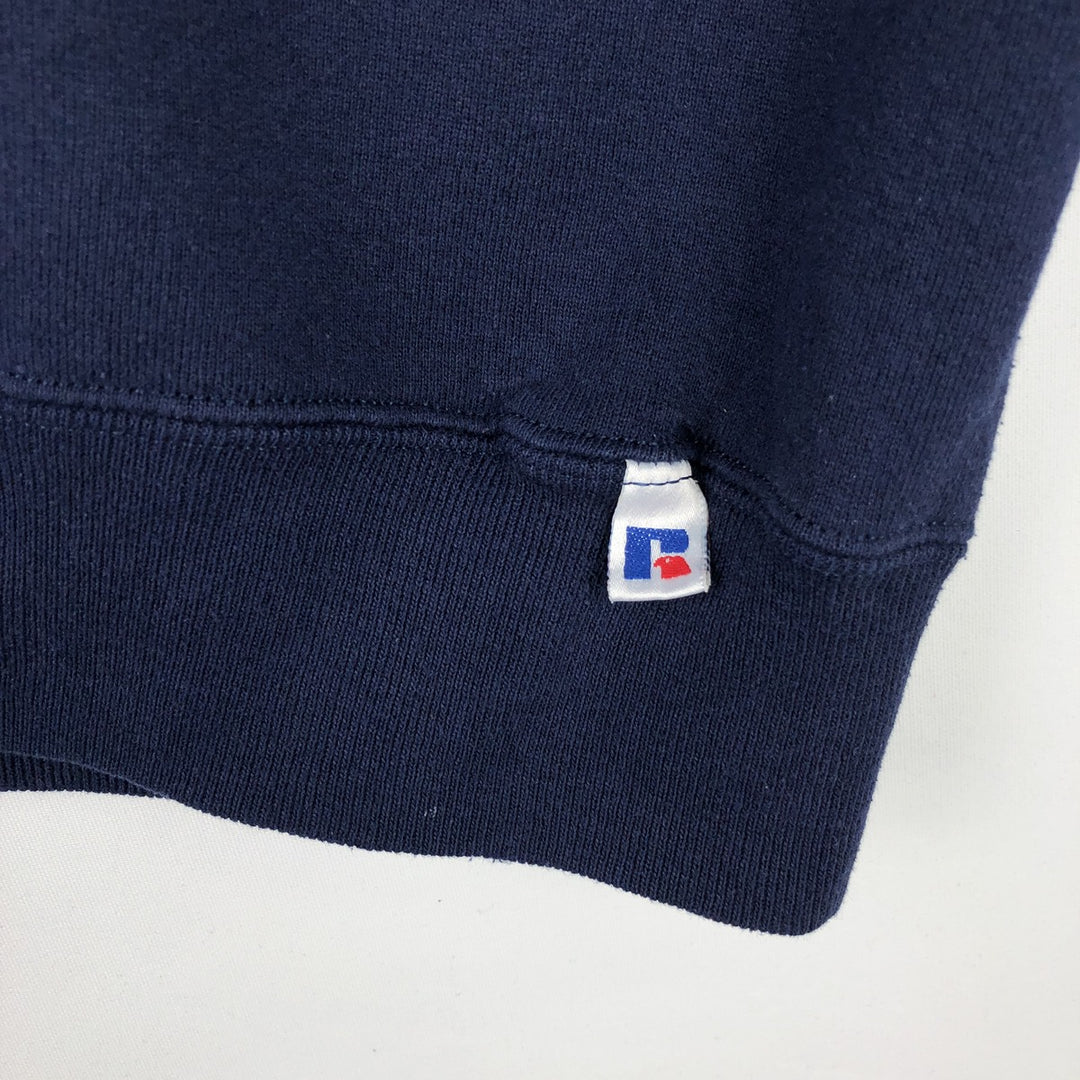 Vintage 90'S Russell ATHLETIC blank sweatshirt, made in the USA, men's size XL. cotton navy blue type Vintage Second Hand