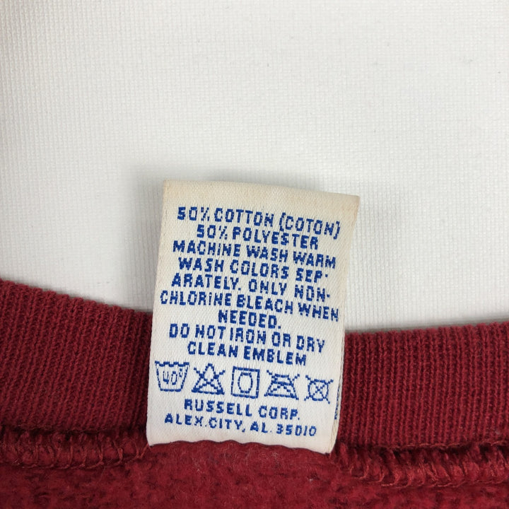 Vintage 90'S Russell ATHLETIC blank sweatshirt, made in the USA, men's size XL. cotton red type Vintage Second Hand