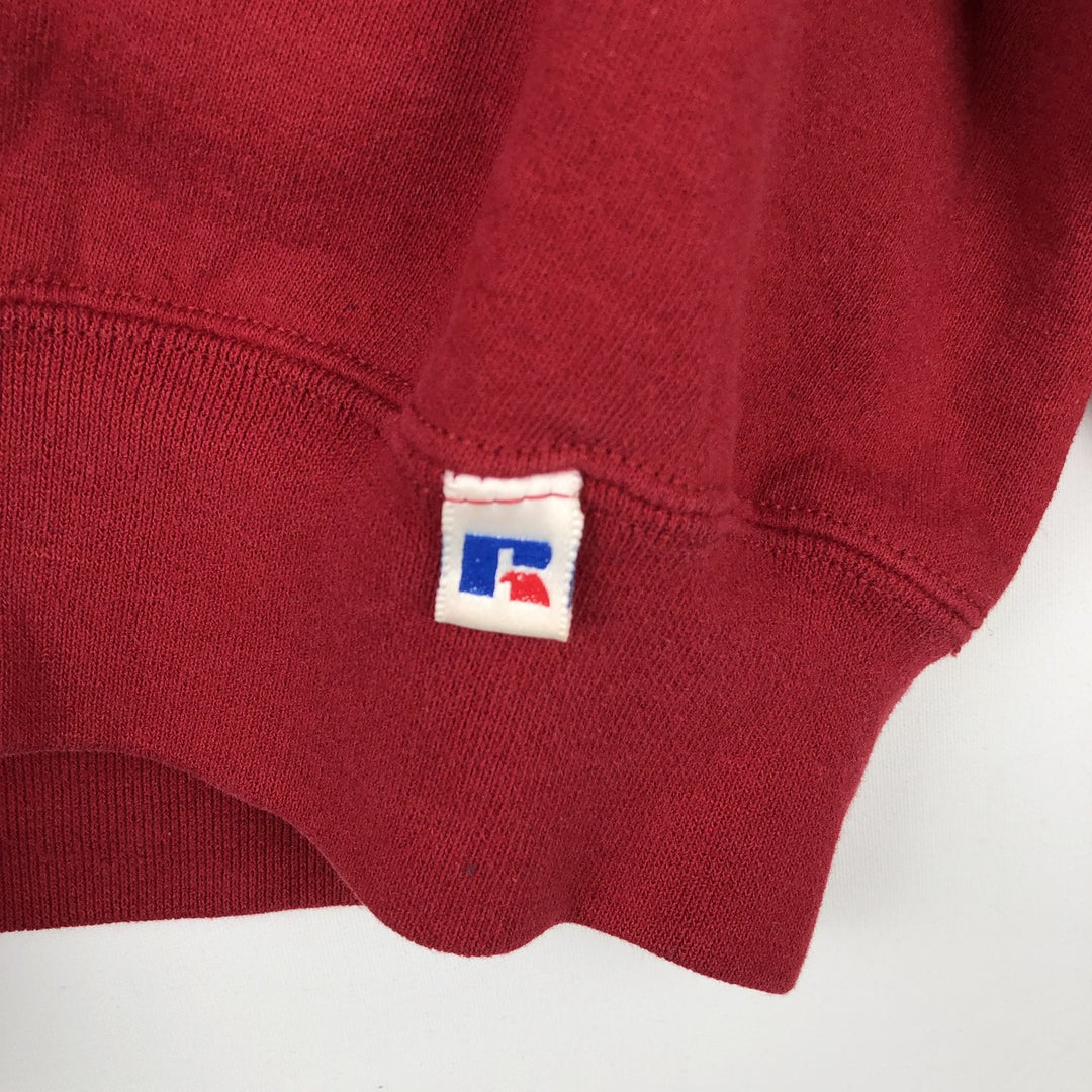 Vintage 90'S Russell ATHLETIC blank sweatshirt, made in the USA, men's size XL. cotton red type Vintage Second Hand
