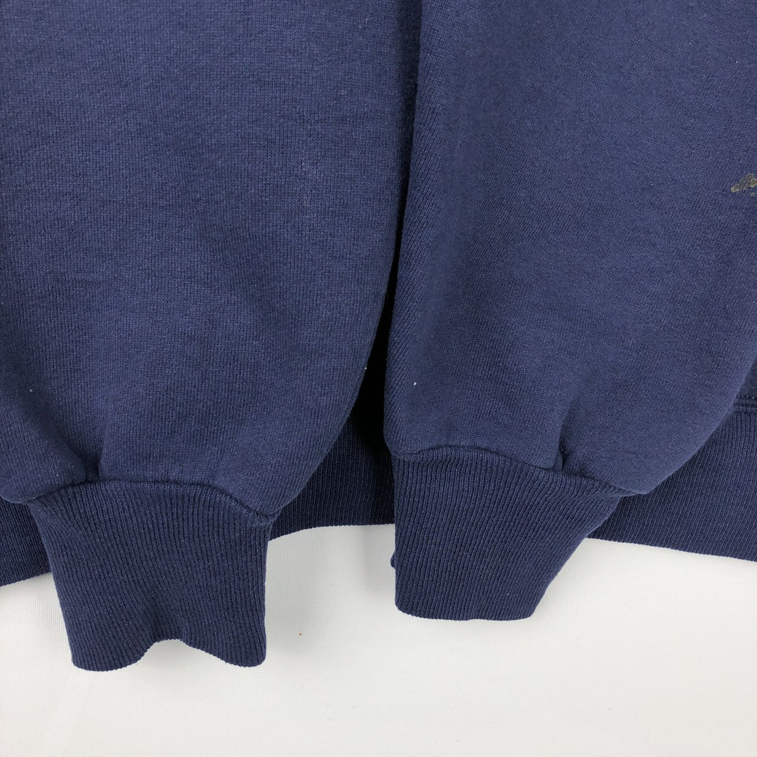 Vintage 90'S Russell ATHLETIC blank sweatshirt, made in the USA, men's size XXL. polyester navy blue type Vintage Second Hand
