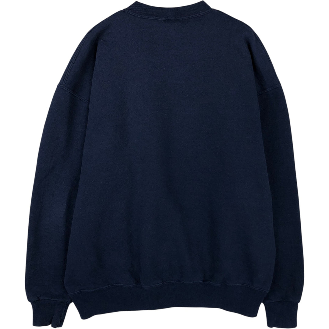 Vintage 90'S Russell ATHLETIC blank sweatshirt, made in the USA, men's size XL. cotton navy blue type Vintage Second Hand