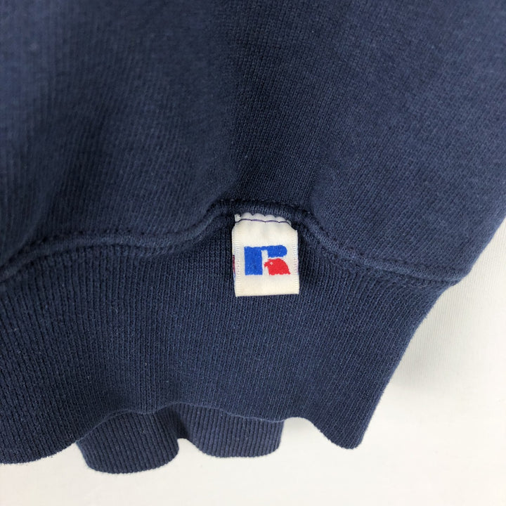 Vintage 90'S Russell ATHLETIC blank sweatshirt, made in the USA, men's size XL. cotton navy blue type Vintage Second Hand