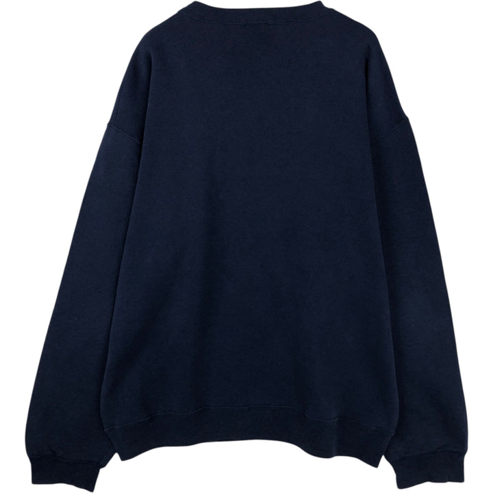 90'S Russell Athletic plain blank sweatshirt, men's size L equivalent, vintage. cotton navy blue type Vintage Second Hand