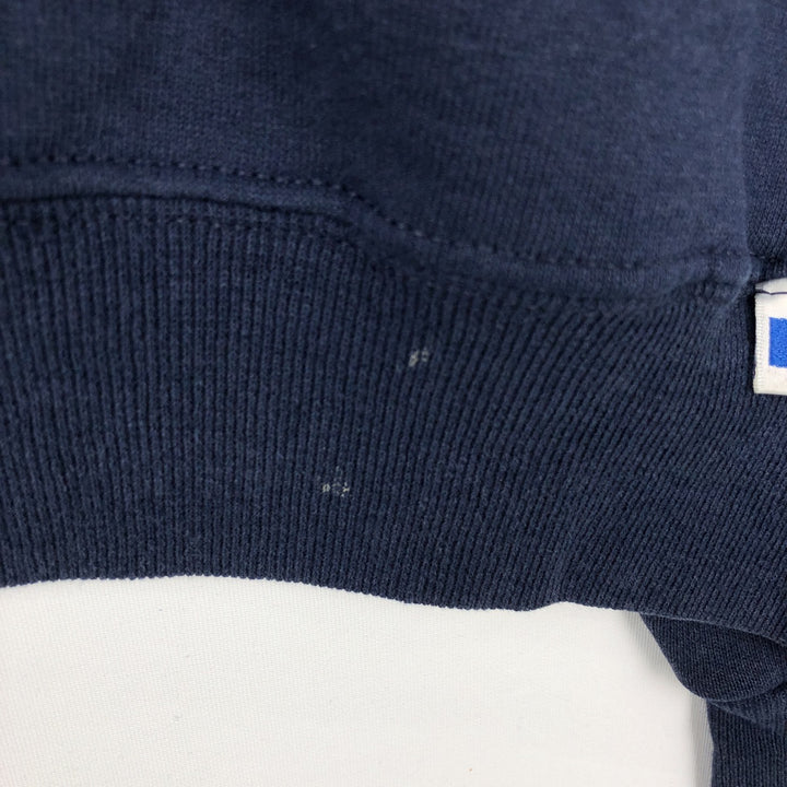 90'S Russell Athletic plain blank sweatshirt, men's size L equivalent, vintage. cotton navy blue type Vintage Second Hand
