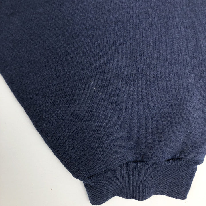 90'S Russell Athletic plain blank sweatshirt, men's size L equivalent, vintage. cotton navy blue type Vintage Second Hand