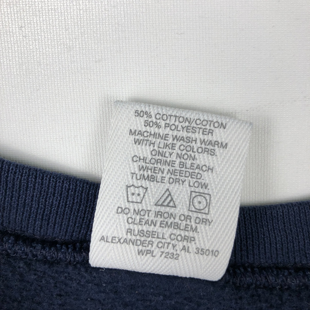 Vintage 90'S Russell ATHLETIC blank sweatshirt, made in the USA, size M, men's. cotton navy blue type Vintage Second Hand